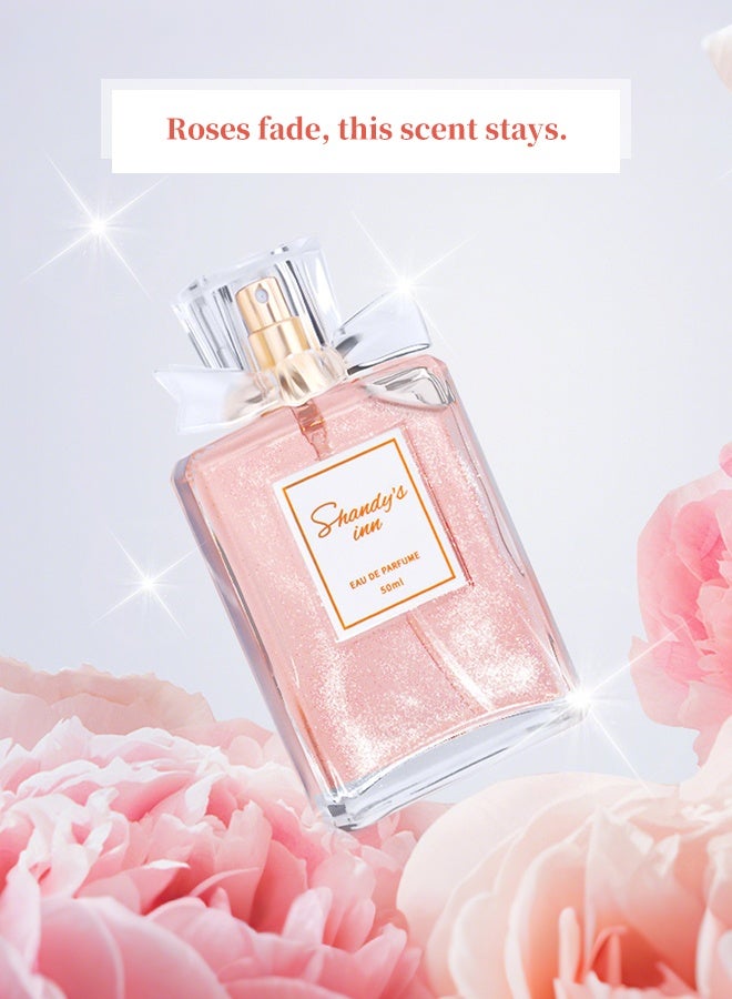 عطر زهري حمضي 50 مل للنساء، عطر طويل الأمد برائحة الحمضيات الصقلية والفاوانيا والورد والمسك الأبيض والباتشولي، هدية رومانسية لها - Image 3